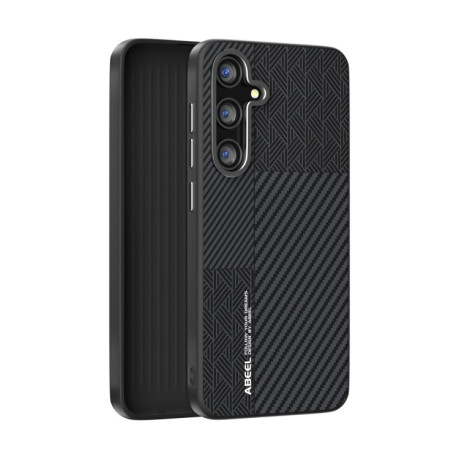Ультратонкий чохол ABEEL 6D Micro Relief MagSafe Magnetic  для Samsung Galaxy S25+ 5G - Carbon Fiber Black