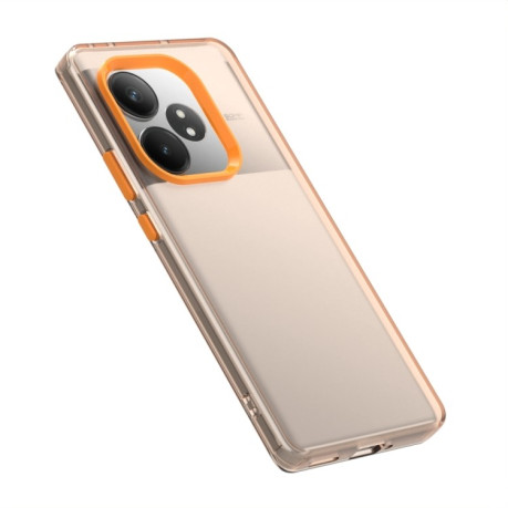 Противоударный чехол Candy Series для Realme GT 6 Global - оранжевый