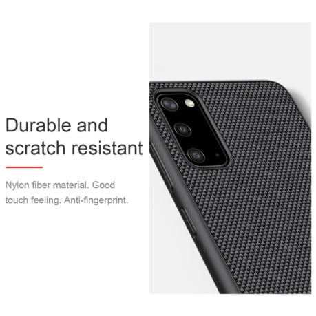 Ударозащитный чехол NILLKIN 3D Textured Nylon на Samsung  Galaxy S20 - черный