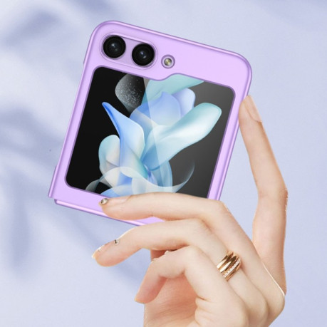 Противоударный чехол GKK Ultra-thin Full Coverage для Samsung Galaxy Flip 5 - фиолетовый