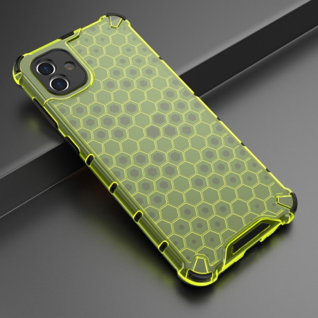 Противоударный чехол Honeycomb на  Samsung Galaxy A04 4G - зеленый