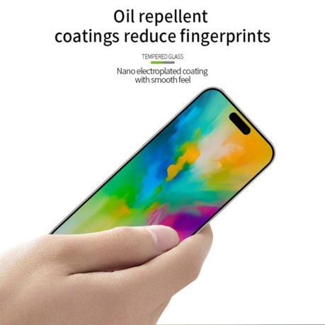 Защитное стекло MOFI 9H 3D Full Screen на iPhone 16 Pro Max - черное