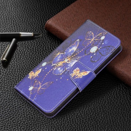 Чохол-книжка Colored Drawing Pattern для Xiaomi Redmi Note 11 Pro 5G (China)/11 Pro+ - Purple Butterfly