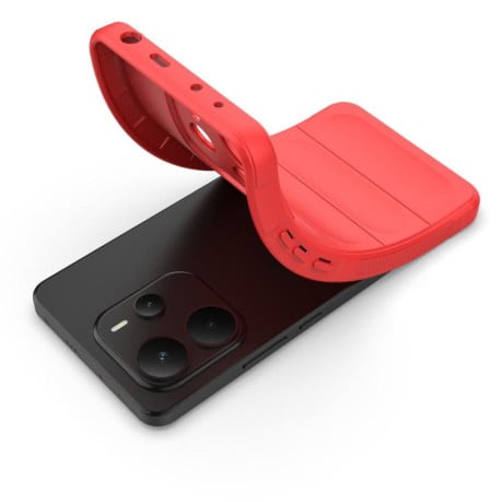 Силіконовий чехол Magic Flannel для Xiaomi Redmi Note 14 4G 164.84mm - синій