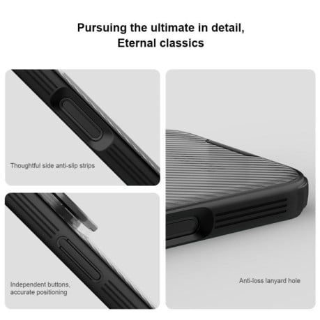 Чохол NILLKIN CamShield Prop Transparent Mirror Cover Translucent на iPhone 17 Pro Max - чорний