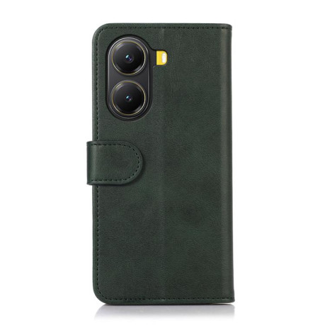 Чехол-книжка Cow Texture для Xiaomi Poco X7 Pro - зеленый