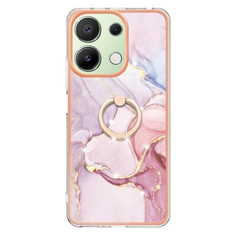 Чохол Electroplating with Ring Holder для Xiaomi Redmi Note 13 4G - Rose Gold 005