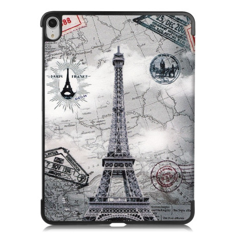 Чехол-книжка Colored Drawing на iPad Air 10.9 2022/2020 - Eiffel Tower