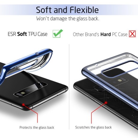 Силиконовый чехол ESR Twinkler Series на Samsung Galaxy S10-синий