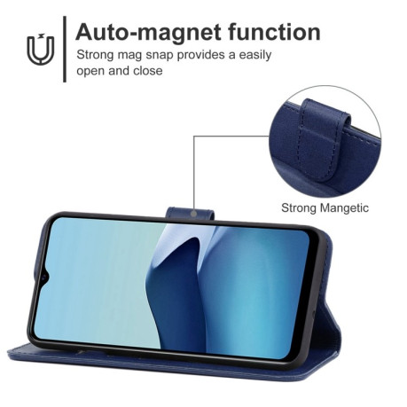 Чехол-книжка EsCase Leather для Vivo Y20 India / Y30 China / iQOO U1X / Y20S / Y12S / Y11S / Y20i / Y20A / Y20G / Y30G / iQOO U3X / Y12s 2021 - синий