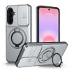 Чохол Escase зі шторкою камери та магнітним кільцем на Galaxy A27 5G — сріблястий