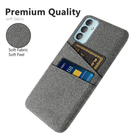 Протиударний чохол Cloth Texture with Dual Card Slots для Samsung Galaxy M23 5G - сірий