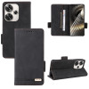 Чехол-книжка Magnetic Clasp Flip для Xiaomi Poco F6 - черный