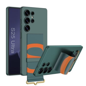 Протиударний чохол GKK Wristband для Samsung Galaxy S25 Ultra 5G - зелений