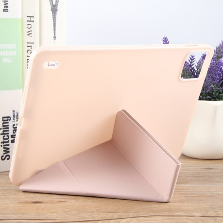 Чехол-книжка Demation Silicone Leather для Xiaomi Pad 7 / 7 Pro - розовое золото