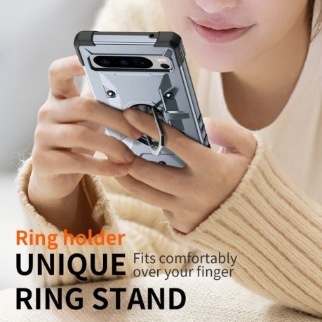Протиударний чохол HMC 360 Degree Rotating Holder на Google Pixel 8 Pro - сірий