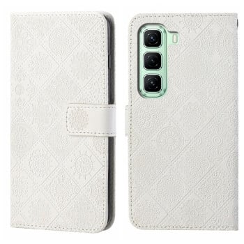 Чохол-книжка Ethnic Style для Infinix Hot 50 4G - білий
