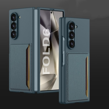 Протиударний чохол GKK Ultra-thin Card Slots для Samsung Galaxy Fold 6 - зелений