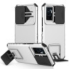 Противоударный чехол Stereoscopic Holder Sliding для Vivo V23e / S10e 5G - белый