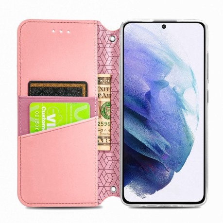 Чохол-книжка Blooming Mandala для Samsung Galaxy S22 5G - рожевий