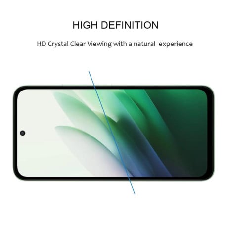 Захисне скло High Aluminum Full Screen Silk на Xiaomi Redmi 15C 5G EU 173.1mm - чорний
