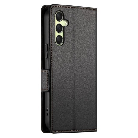 Чохол-книжка Side Buckle Magnetic Frosted Leather для Samsung Galaxy A16 5G - чорний