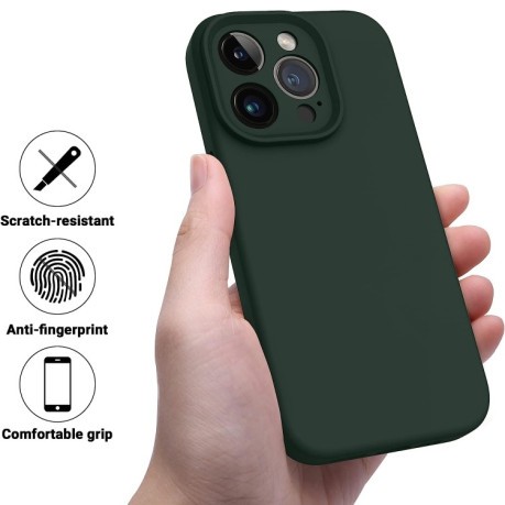 Протиударний чохол LK MagSafe Magnetic Silicone для iPhone 15 Pro Max - зелений