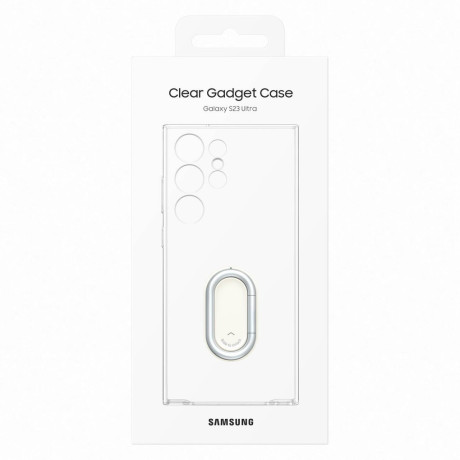 Оригинальный чехол Samsung Clear Gadget для Samsung Galaxy S23 Ultra - transparent (EF-XS918CTEGWW)