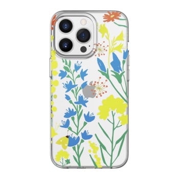 Чохол протиударний Mutural HUAJIANJI Series для iPhone 14/13 - Blue Butterfly Iris