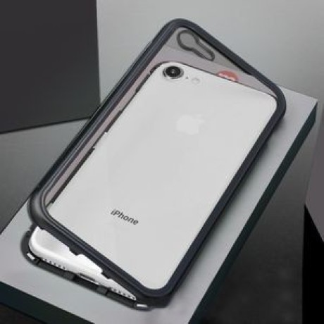 Односторонний магнитный чехол-накладка Magnet Flip Case на iPhone SE 3/2 2022/2020/8/7 -черный
