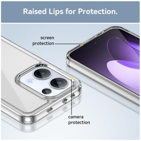 Противоударный чохол Colorful Acrylic Series для OPPO Reno13 Global - прозрачный