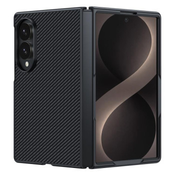 Ударостійкий чохол Carbon Fiber Texture Printing на Galaxy Fold8 5G — чорний