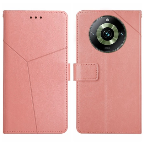 Чехол-книжка Y-shaped Pattern для Realme 11 Pro 5G/11 Pro+ 5G - розовый
