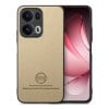 Чехол Twill Fabric Leather Skin Back для OPPO Reno13 Global - хаки