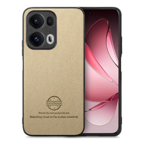 Чохол Twill Fabric Leather Skin Back для OPPO Reno13 Global - хакі