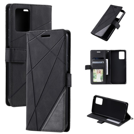 Чехол-книжка Skin Feel Splicing  Vivo Y21 2021 / Y33s - черный