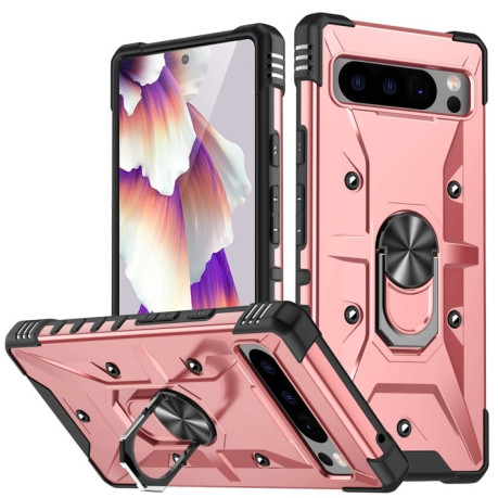 Противоударный чехол HMC 360 Degree Rotating Holder на Google Pixel 8 Pro - розовое золото