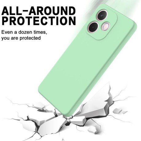 Силіконовий чохол Solid Color Liquid Silicone на OPPO A5 Pro 4G - зелений