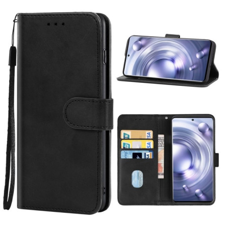 Чехол-книжка EsCase Leather для Vivo X80 Pro - черный