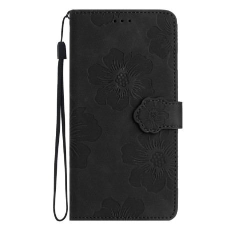 Чохол-книжка Flower Embossing Pattern для Xiaomi Redmi Note 12S - чорний