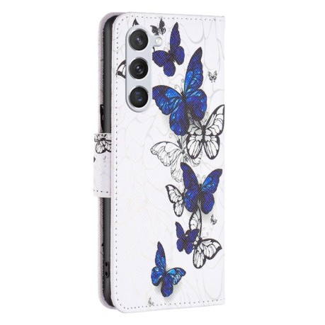 Чехол-книжка Colored Drawing Pattern для Samsung Galaxy S24 5G - Butterflies