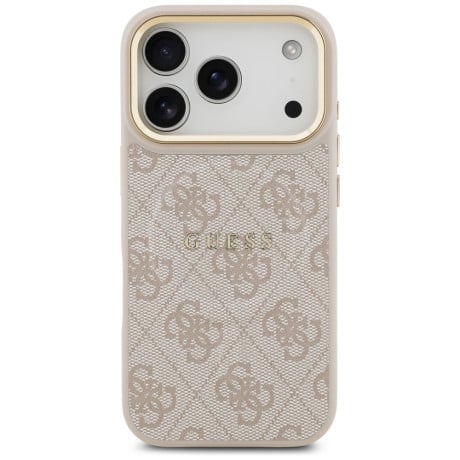 Оригінальний чохол Guess 4G PU Classic Logo з MagSafe на iPhone 17 Pro - Pink
