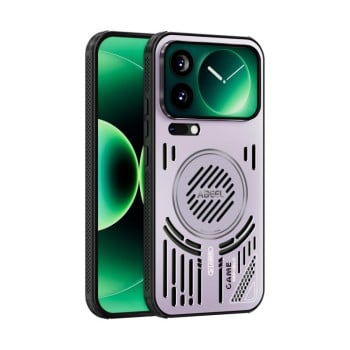 Охлаждающий чехол ABEEL Ice Fox Series с MagSafe на Xiaomi 17 Pro Max — розовый/фиолетовый