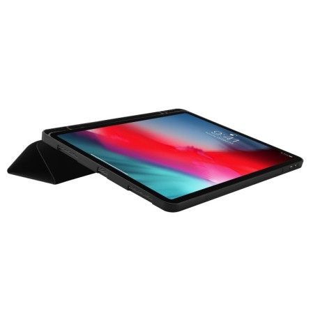Чехол-книжка Skin Feel Tri-fold Leather Tablet Case with Pen Slot для iPad Pro 11 2024 - черный