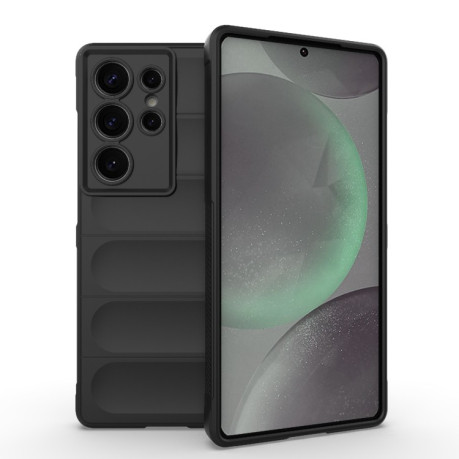 Силіконовий чохол Magic Flannel для Samsung Galaxy S25 Ultra 5G - чорний