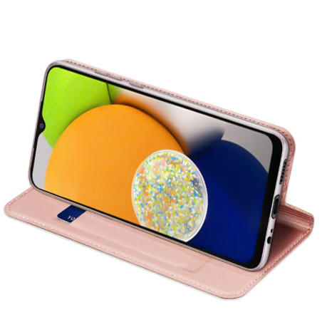 Чехол-книжка DUX DUCIS Skin Pro Series на Samsung Galaxy A03/A04E - розовое золото