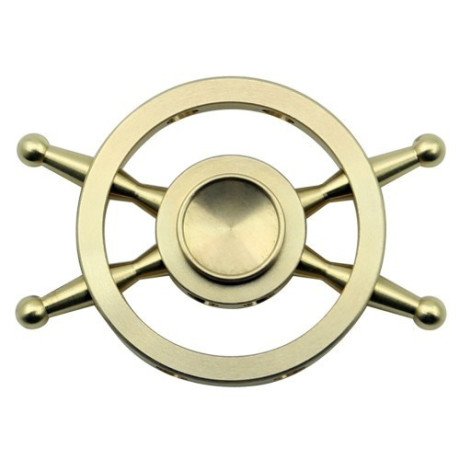 Металлический золотой спиннер Fidget Spinner Rudder Shape