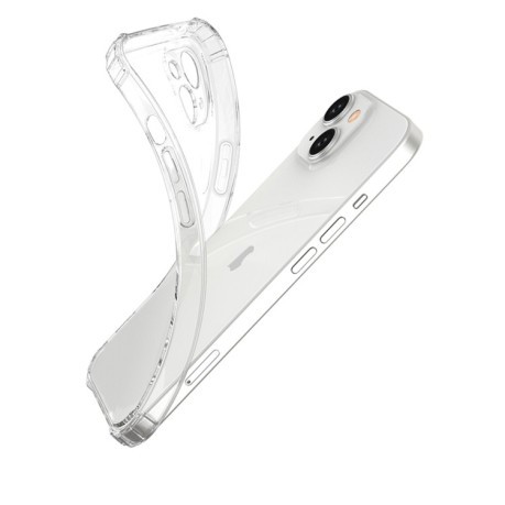 Противоударный чехол Four-Corner Shockproof Clear для  iPhone 15 Plus -прозрачный