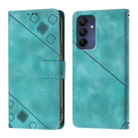 Чохол-книжка Skin-feel Embossed для Samsung Galaxy A16 5G - зелений