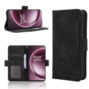 Чехол-книжка Skin Feel Calf на OnePlus 15 — чёрный